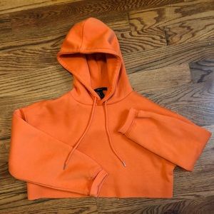 Forever 21 orange cropped hoodie!
